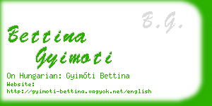 bettina gyimoti business card